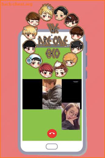 Exo Fake Video Call: Call With Exo Idol kpop Prank screenshot