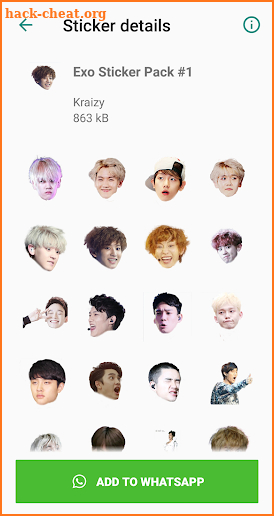 Exo WhatsApp Sticker Kpop screenshot