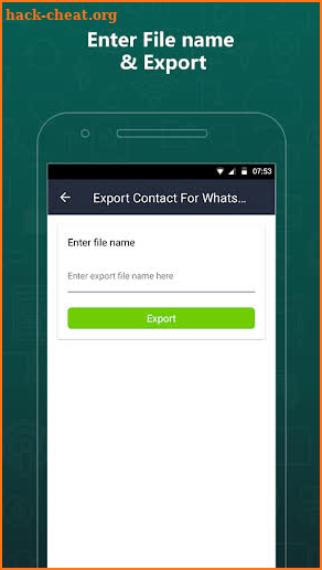 Export Contacts For WhatsApp screenshot