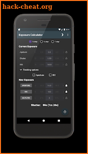 Exposure Calculator screenshot