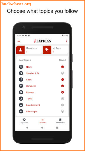 Express screenshot