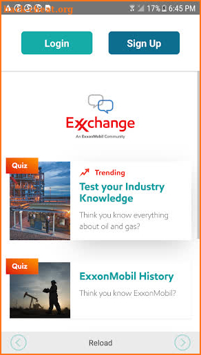 Exxchange screenshot