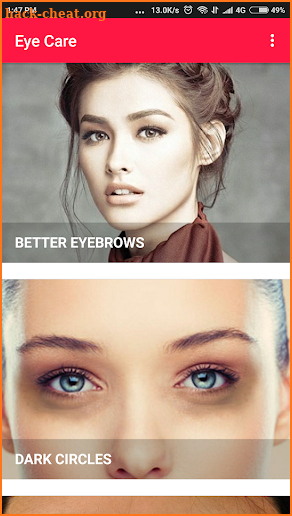 Eye Care - Eye Exercises, Dark Circles, Eyebrows screenshot