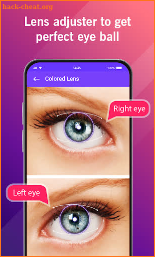 Eye lenses | Eyes Color Changer: Edit photos screenshot