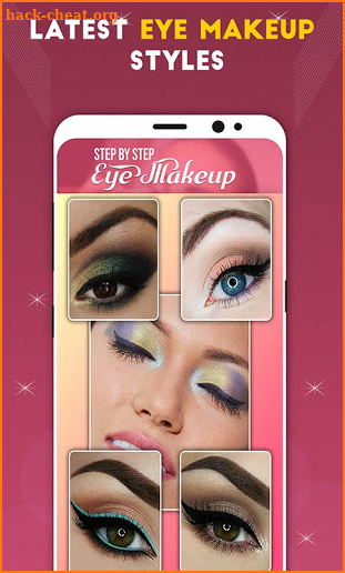 Eye Makeup Step By Step: Eye Lashes, Brow, Liner screenshot