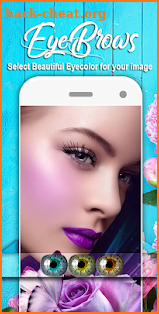 Eyebrow and Eyelahes Photo Editor screenshot