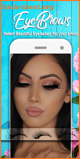 Eyebrow and Eyelahes Photo Editor screenshot