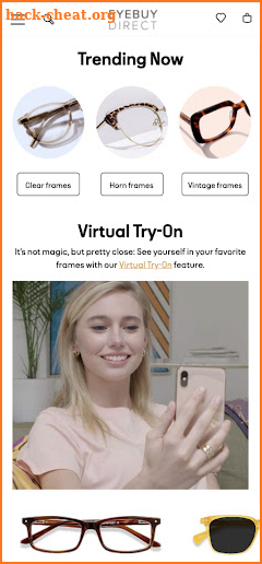 EyeBuyDirect screenshot