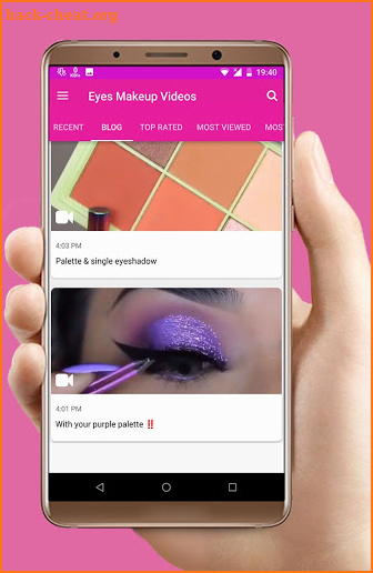 Eyes makeup steps by videos screenshot