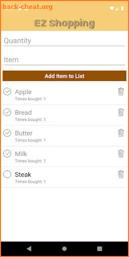 EZ Shopping List screenshot