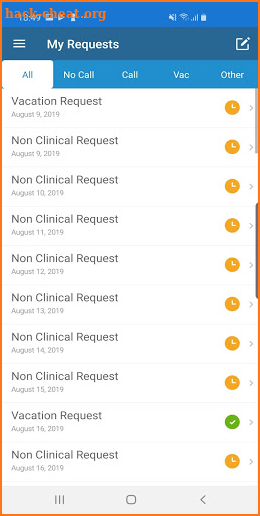 EZCall & Workforce periOp screenshot