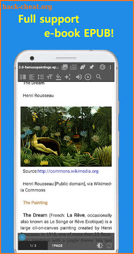 EzViewer-epub,Comic,Text,PDF screenshot