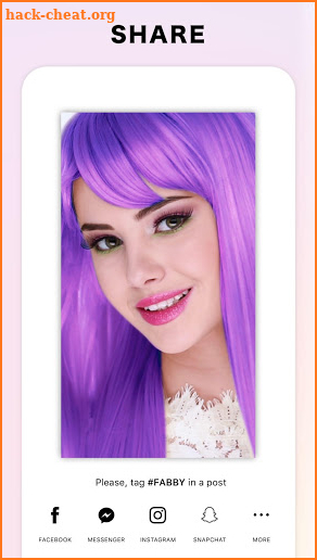 Fabby Look — hair color changer & style effects screenshot