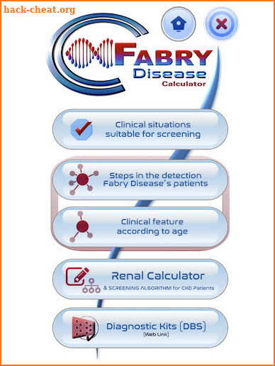 FABRY Disease Calculator screenshot