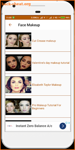 Face & Eye Mekeup Tutorial Videos screenshot