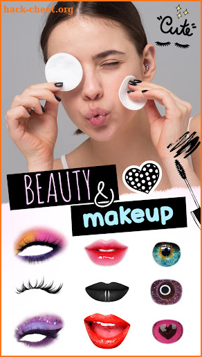 Face beauty makeup camera screenshot