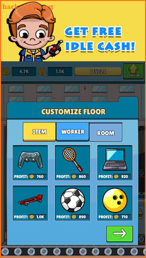 Factory Tycoon:Cash Manager Empire Simulator screenshot