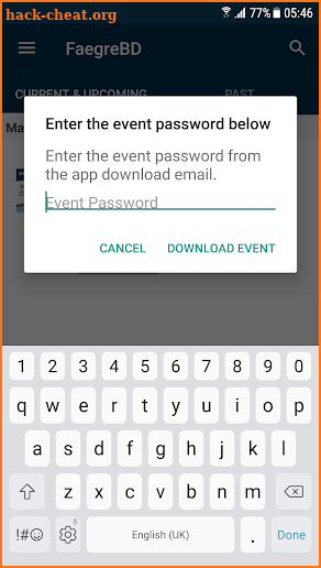 FaegreBD Events screenshot