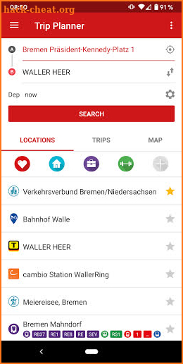 FahrPlaner screenshot