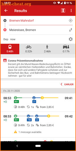 FahrPlaner screenshot