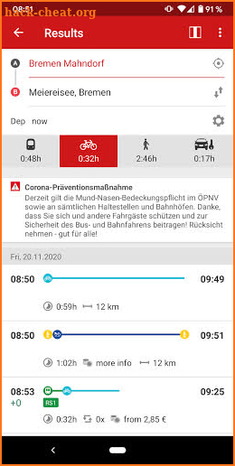 FahrPlaner screenshot