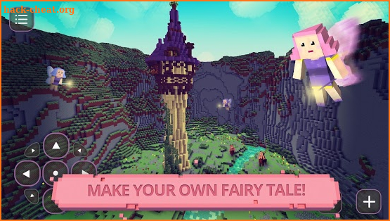 Fairytale Blocky Girls Craft screenshot