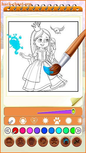 Fairytale Princess Coloring Games screenshot