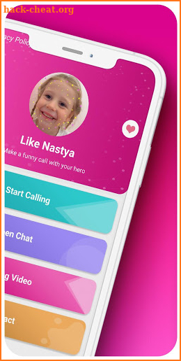 Fake call and chat like Nastya-prank screenshot