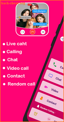 fake call and chat with BlackPink-prank screenshot