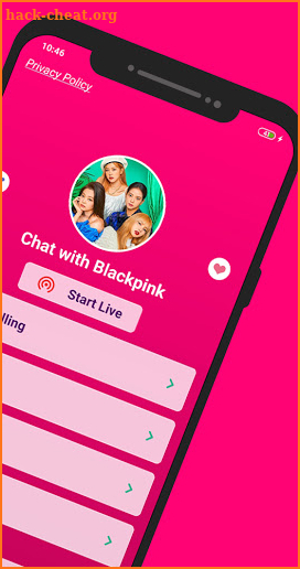 fake call and chat with BlackPink-prank screenshot