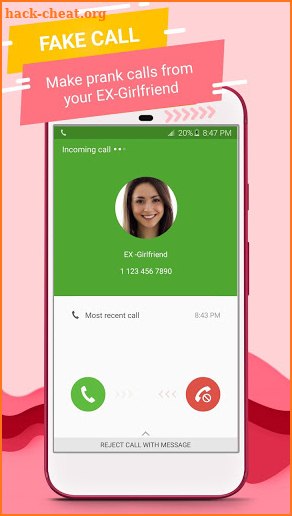 Fake call, Fake caller id, GF fake call screenshot
