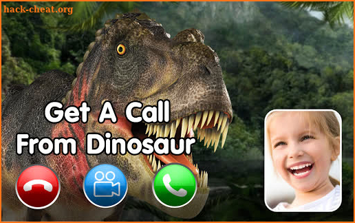 Fake call from Dinosaur World- Jurassic game screenshot