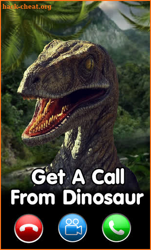 Fake call from Dinosaur World- Jurassic game screenshot