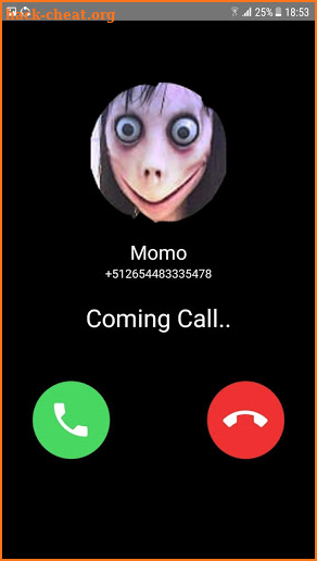 fake call from momo screenshot