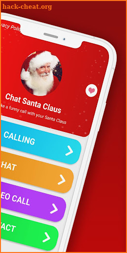 fake call from Santa Claus screenshot