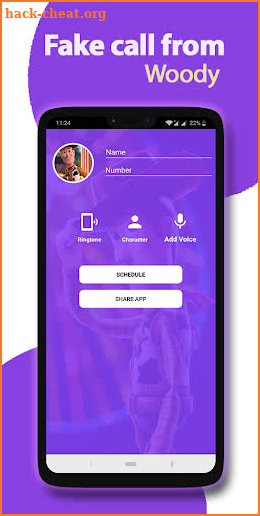 Fake call from Woody screenshot