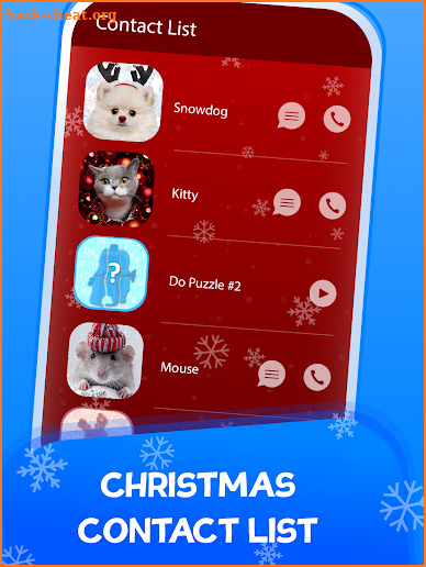 Fake Call Merry Christmas Game screenshot