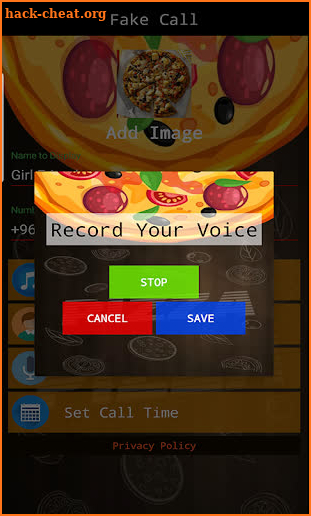 Fake Call With Pizza Prank screenshot