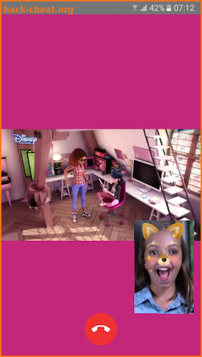 Fake Chat & Call Video : Super Ladybug Noir screenshot