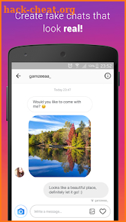 Fake Chat (Direct Message) screenshot