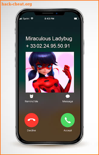 Fake Chat with Superhero Lady Cat Game screenshot