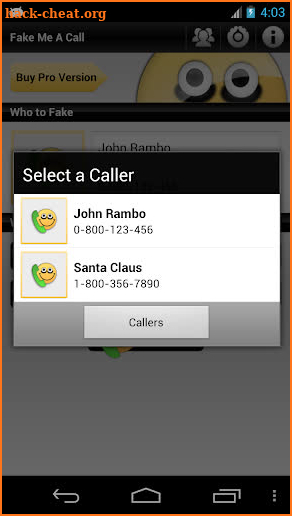 Fake Me A Call screenshot