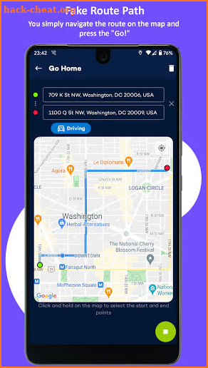 Fake Route ( Mock Location ) screenshot
