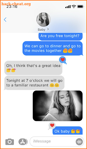 Fake Text Message screenshot