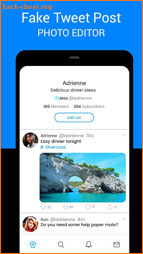 Fake Tweet Photo Editor - Fake Profile Maker screenshot