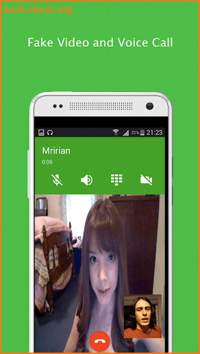 Fake video call - FakeTime 2.4 screenshot