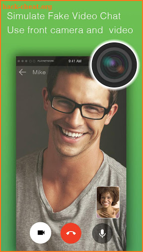 Fake video call - FakeTime for Messenger screenshot