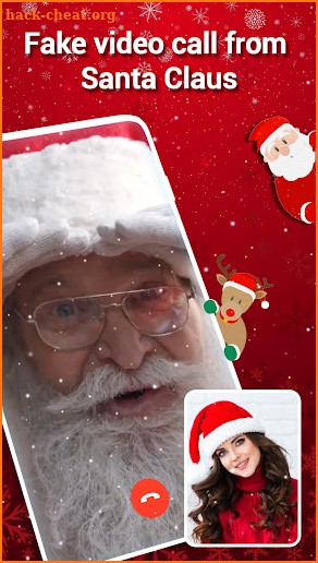 Fake video call from Santa screenshot