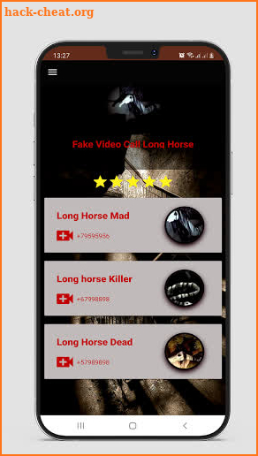 Fake Video Call long horse horor screenshot