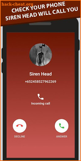 Fake video call Scary Siren Head-prank screenshot